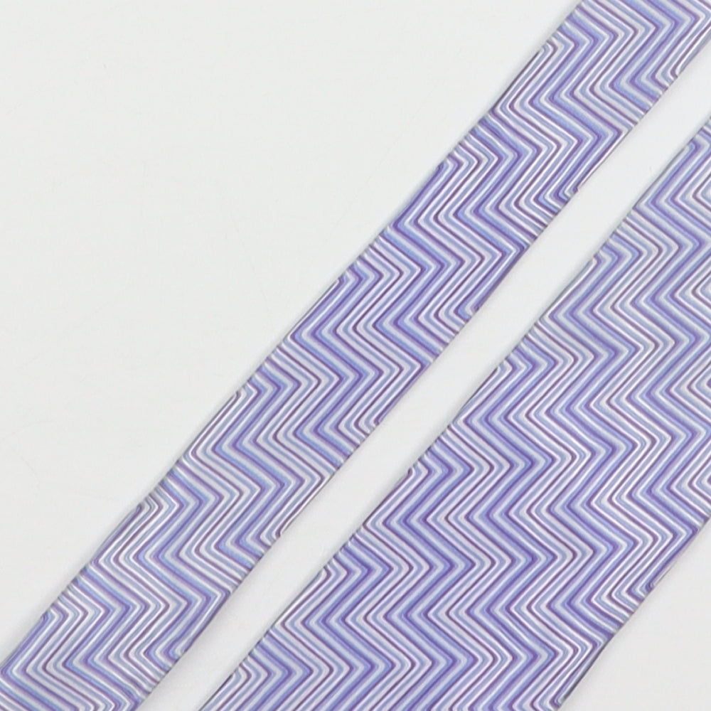 Roderick Charles  Mens Multicoloured Geometric Silk Pointed Tie One Size