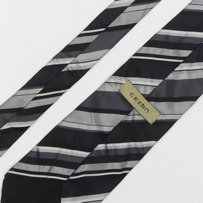 Mens Cezan Multicoloured Striped  Pointed Tie