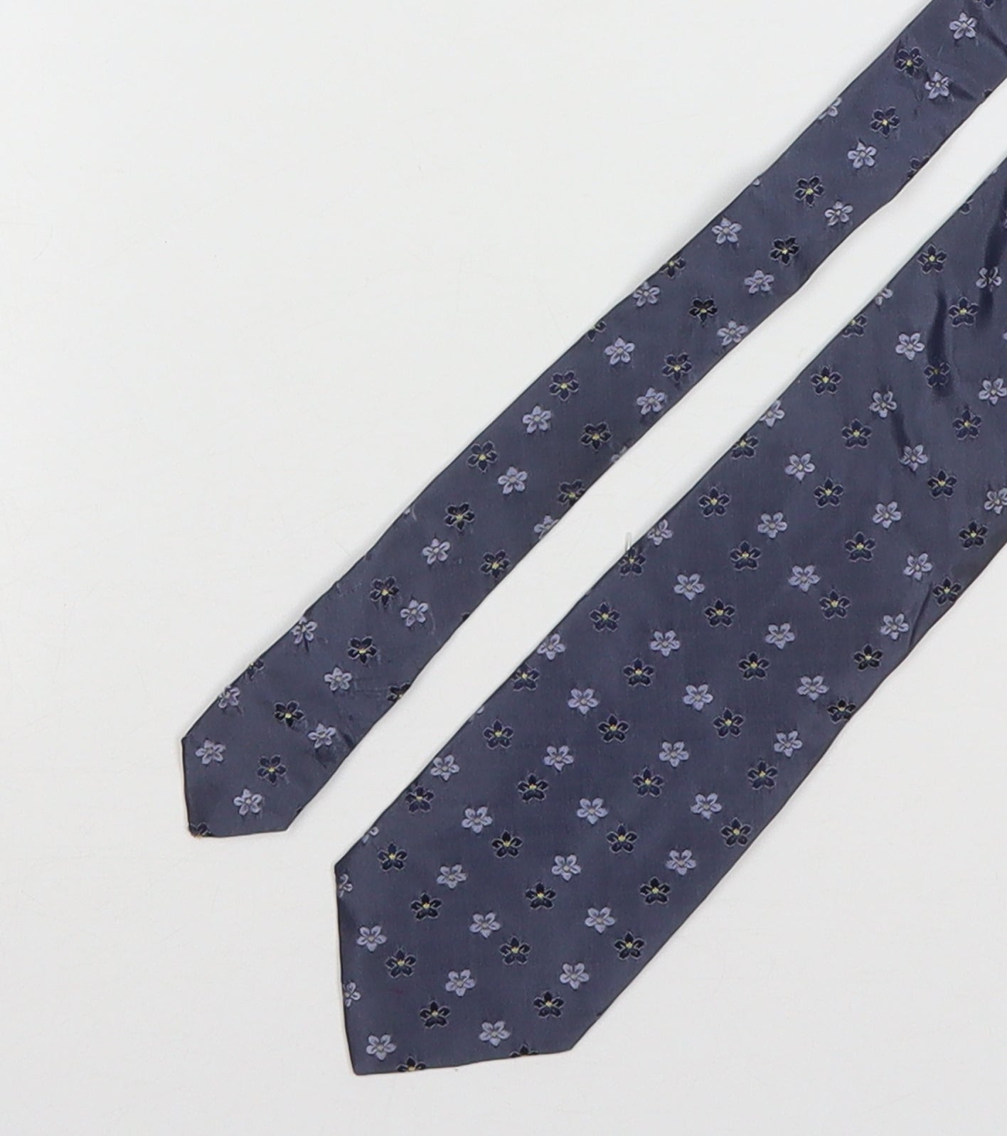 Mens Blazer Grey Floral  Pointed Tie