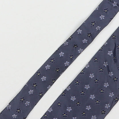 Mens Blazer Grey Floral  Pointed Tie