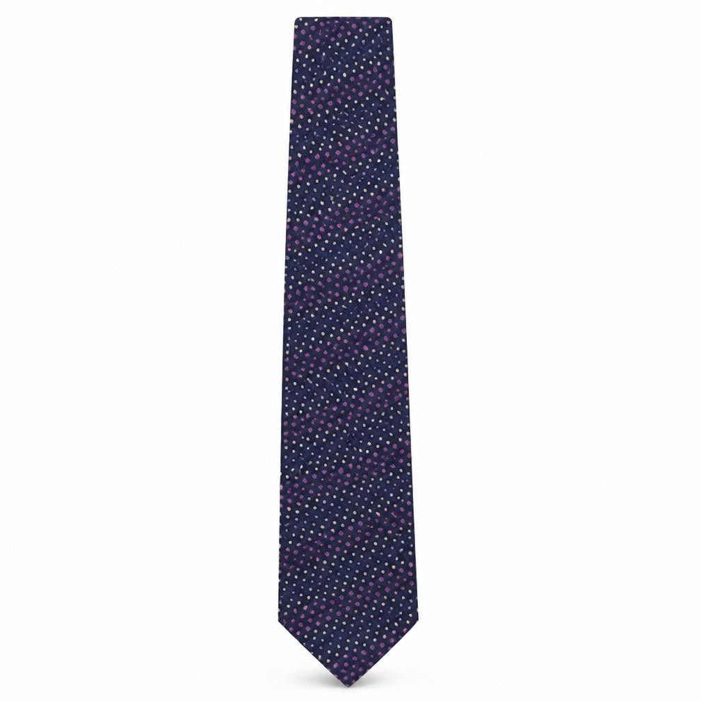 Mens Marks and Spencer Multicoloured Polka Dot  Pointed Tie