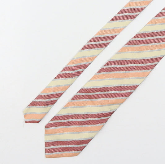 Tie Rack  Mens Multicoloured Striped Silk Pointed Tie One Size