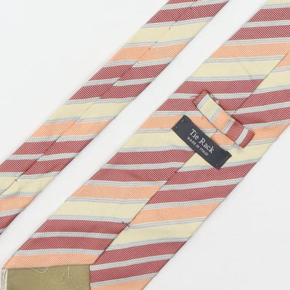Tie Rack  Mens Multicoloured Striped Silk Pointed Tie One Size