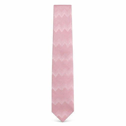 Mens Michaelis Pink Geometric  Pointed Tie