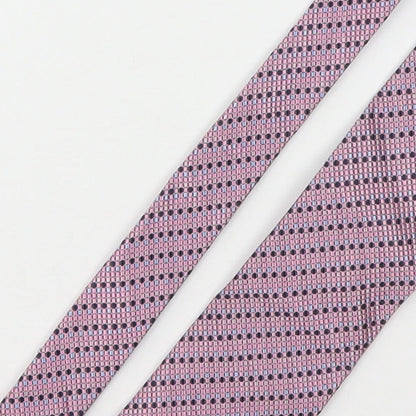 Racing Green Mens Multicoloured Geometric Silk Pointed Tie One Size