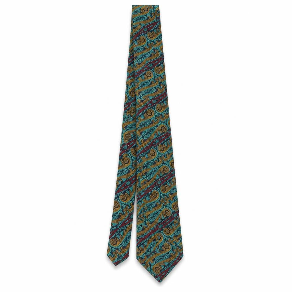 Mens Michelsons Multicoloured Paisley  Pointed Tie