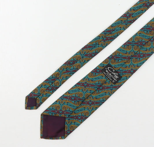 Michelsons Mens Multicoloured Paisley Polyester Pointed Tie One Size