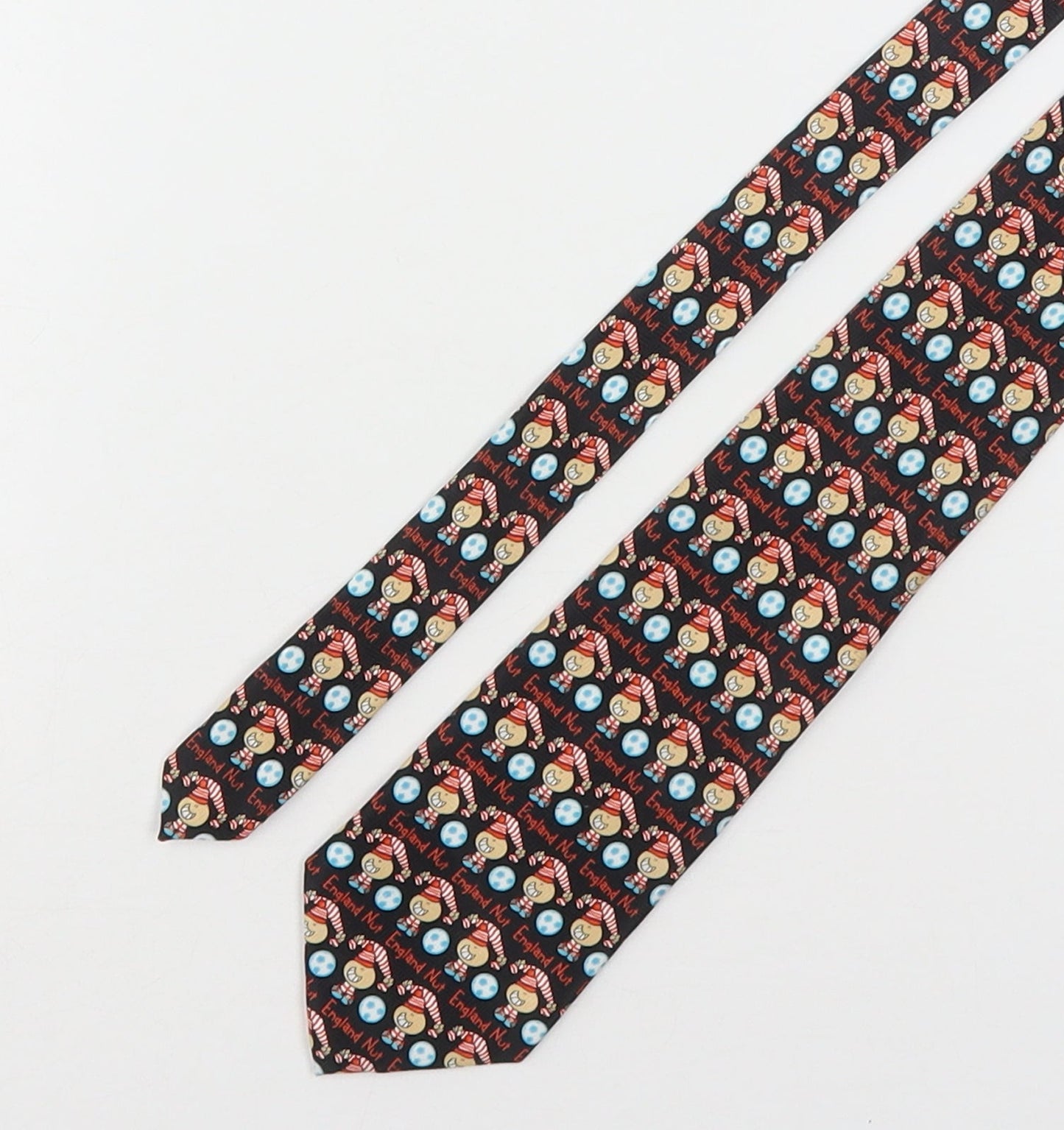 Mens Bubblegum Multicoloured Geometric  Pointed Tie