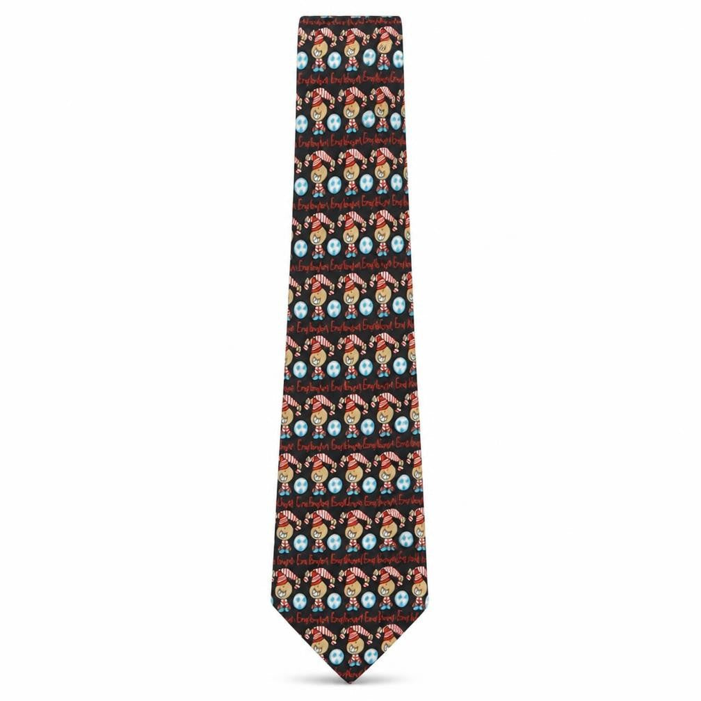 Mens Bubblegum Multicoloured Geometric  Pointed Tie