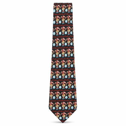 Mens Bubblegum Multicoloured Geometric  Pointed Tie