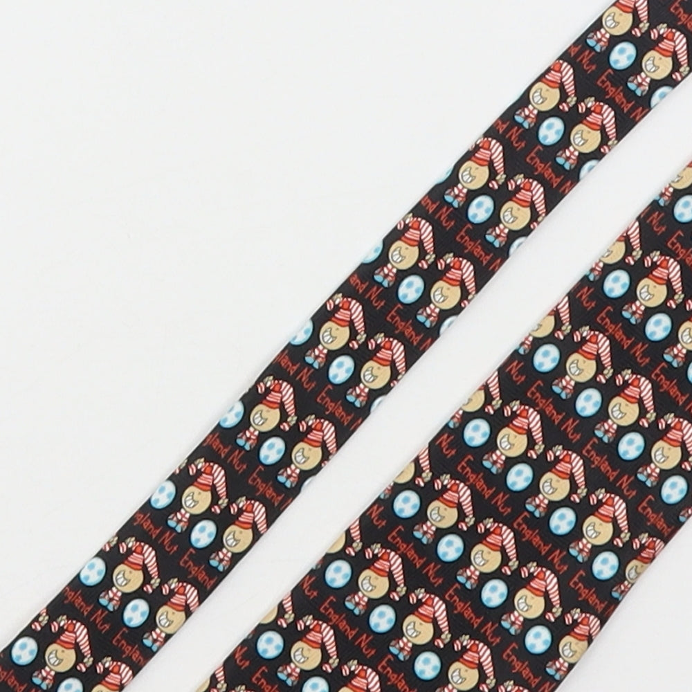 Mens Bubblegum Multicoloured Geometric  Pointed Tie