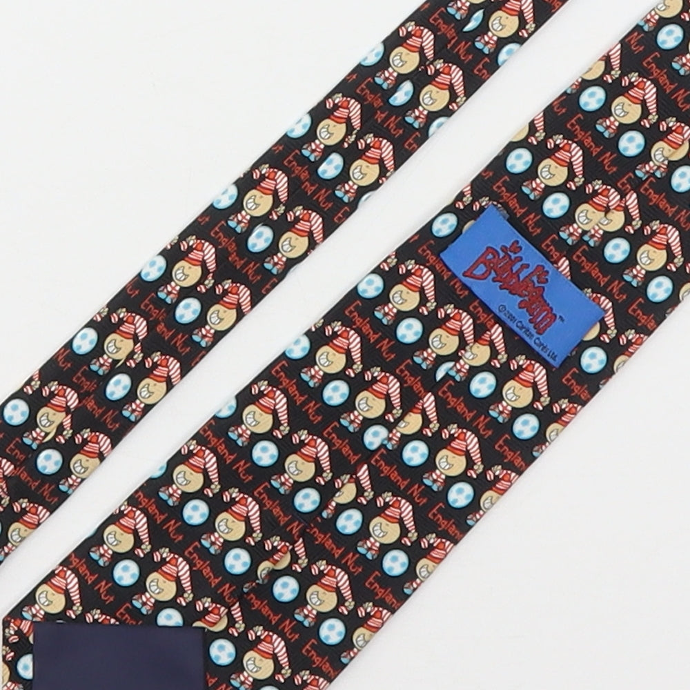 Mens Bubblegum Multicoloured Geometric  Pointed Tie