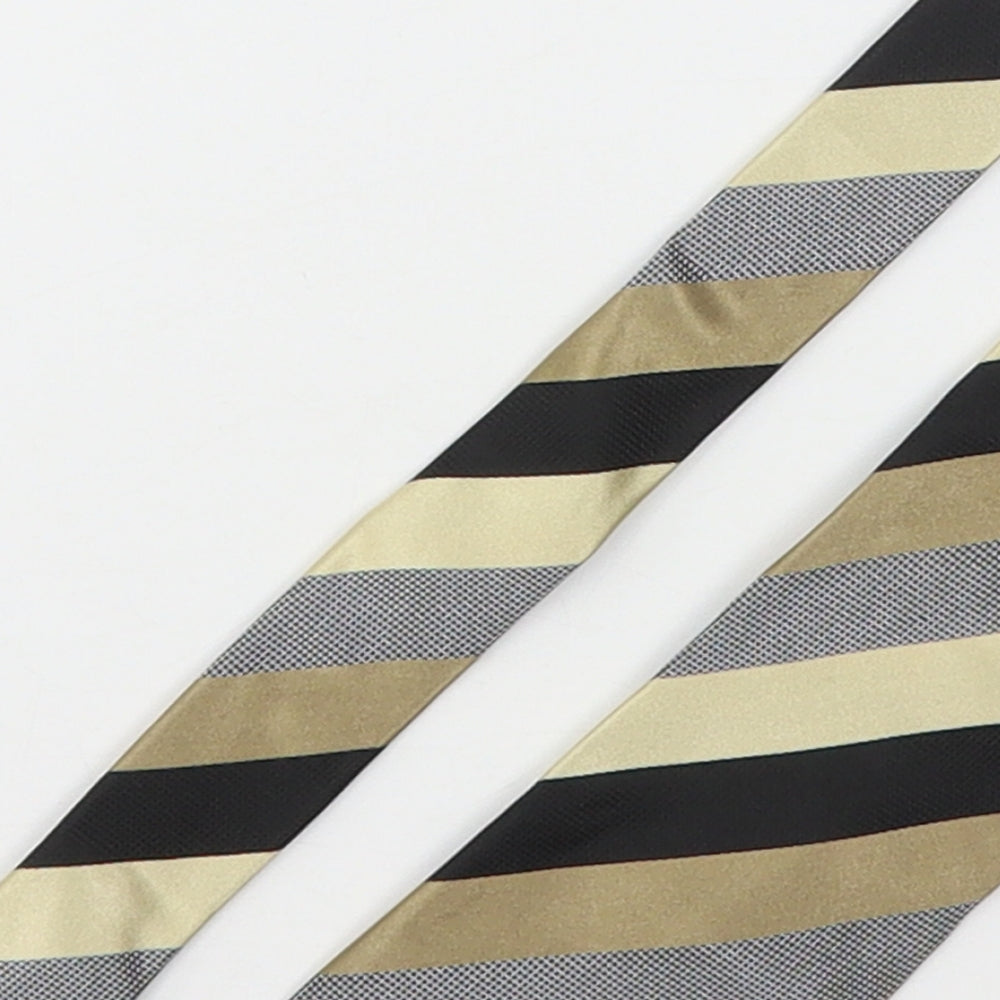 Racing Green  Mens Multicoloured Striped Silk Pointed Tie One Size