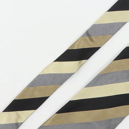 Racing Green  Mens Multicoloured Striped Silk Pointed Tie One Size