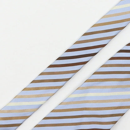 Linea Mens Multicoloured Striped Silk Pointed Tie One Size