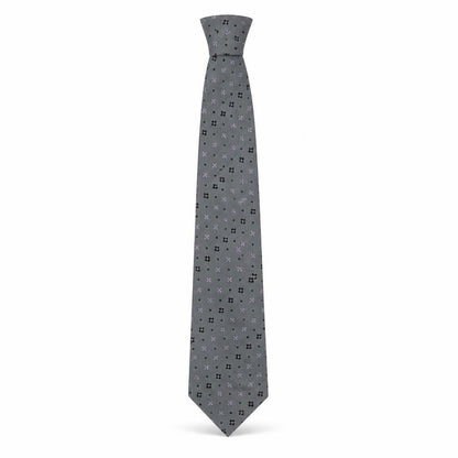 Mens John Lewis Grey Floral  Pointed Tie
