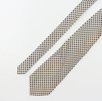 Luciano Versi Mens Multicoloured Plaids & Checks Silk Pointed Tie One Size