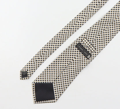 Luciano Versi Mens Multicoloured Plaids & Checks Silk Pointed Tie One Size