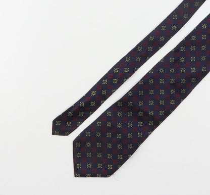 Savoy Taylors Guild Mens Multicoloured Geometric Silk Pointed Tie One Size