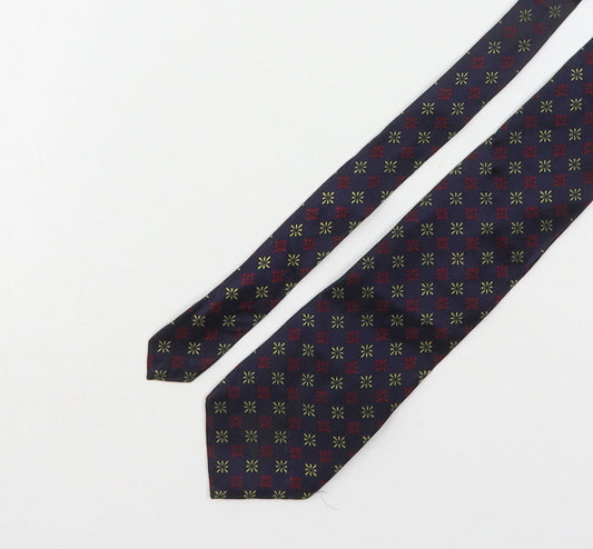 Savoy Taylors Guild Mens Multicoloured Geometric Silk Pointed Tie One Size
