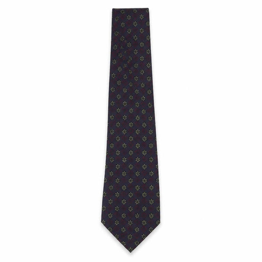 Mens Savoy Taylors Guild Multicoloured Geometric  Pointed Tie