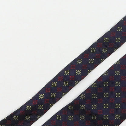 Savoy Taylors Guild Mens Multicoloured Geometric Silk Pointed Tie One Size