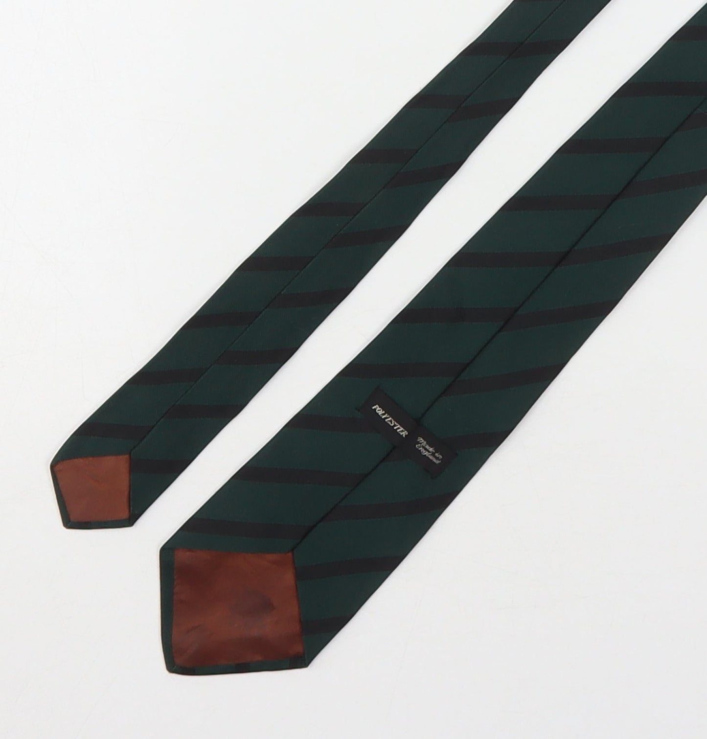 Preworn Mens Multicoloured Striped Polyester Pointed Tie One Size