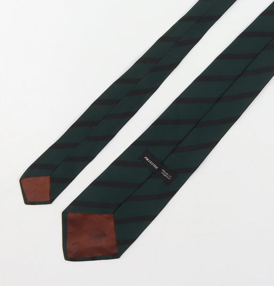 Preworn Mens Multicoloured Striped Polyester Pointed Tie One Size