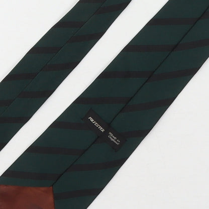 Preworn Mens Multicoloured Striped Polyester Pointed Tie One Size