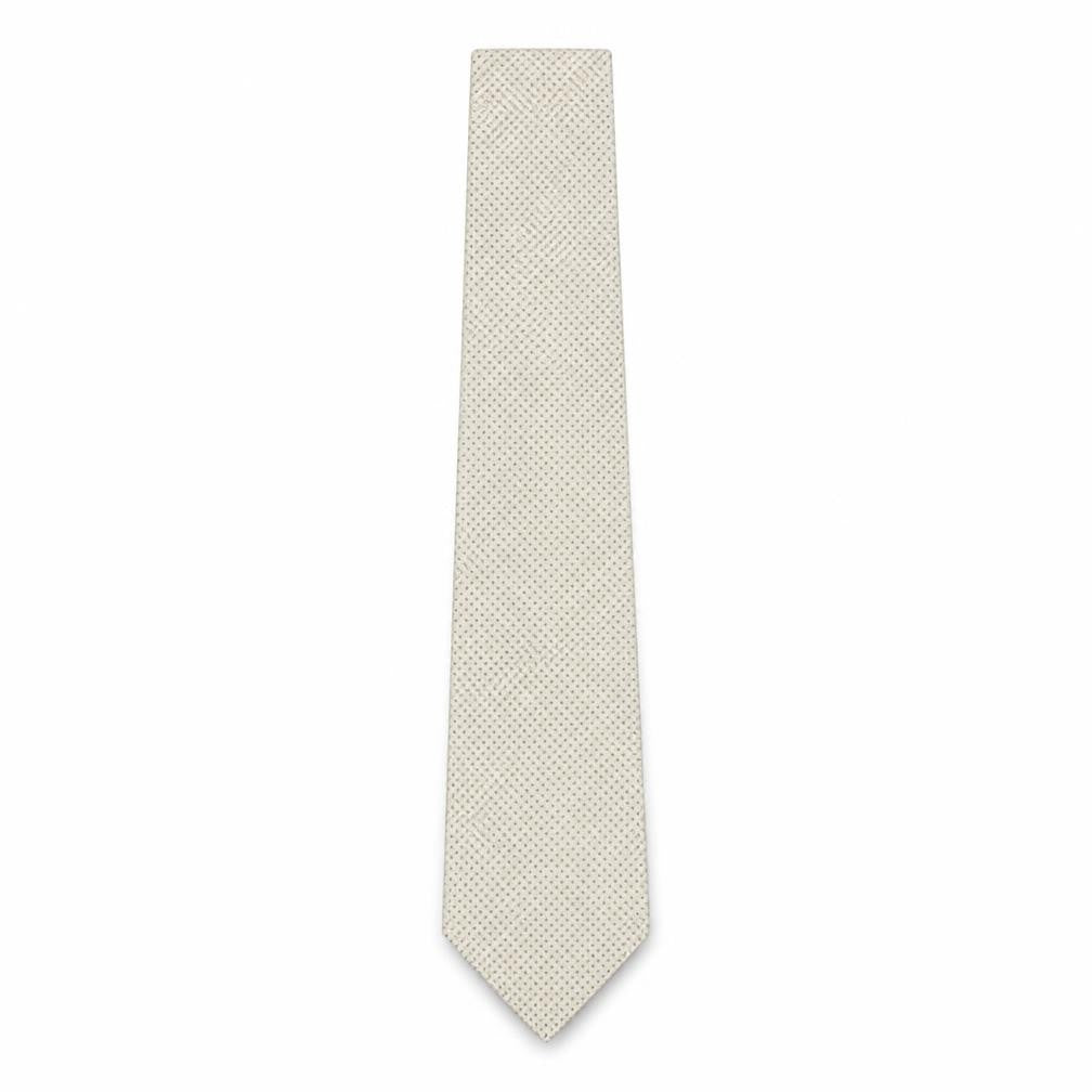 Mens Marks and Spencer Beige Geometric  Pointed Tie