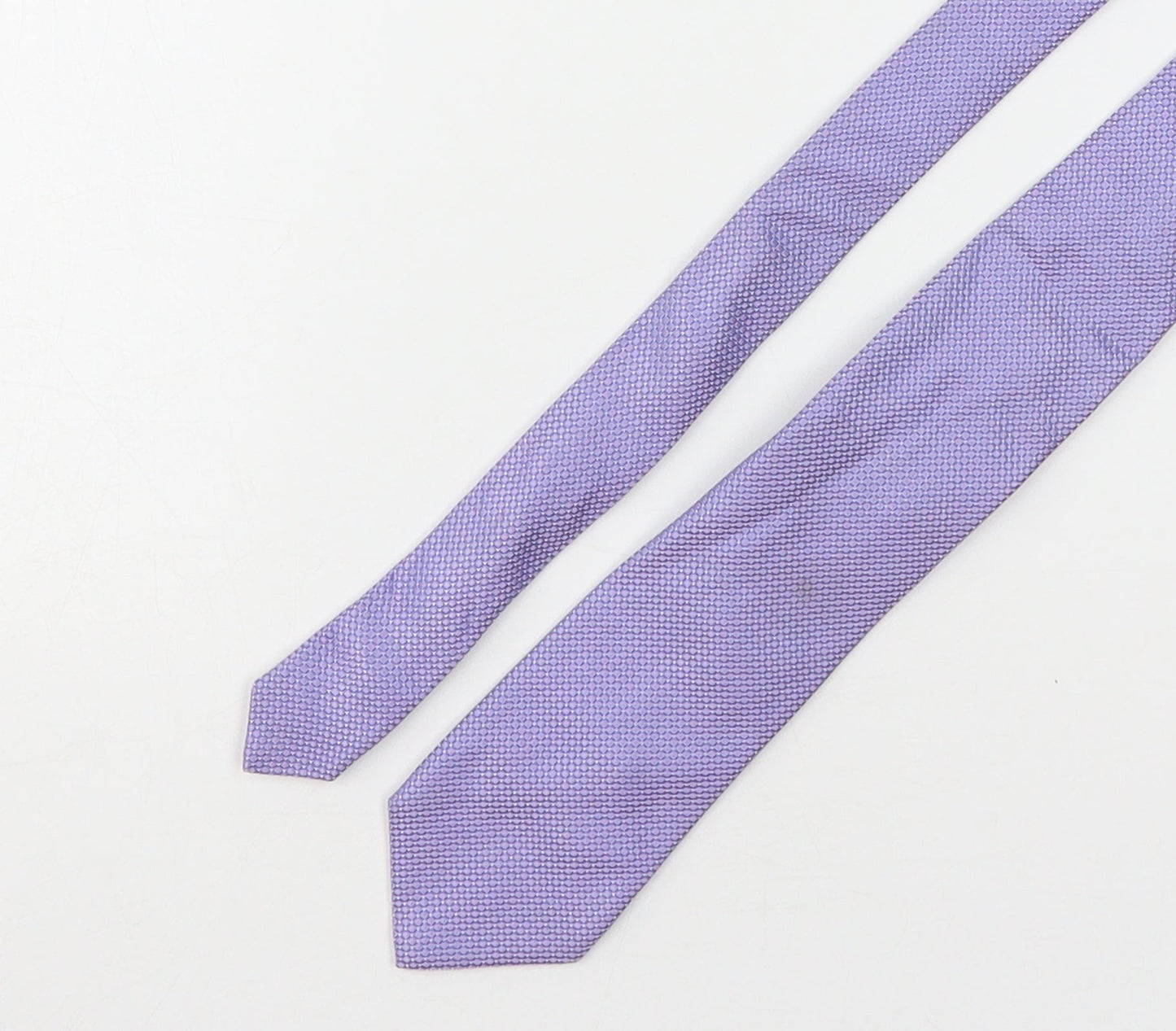 Profuomo Mens Purple Plaids & Checks Silk Pointed Tie One Size