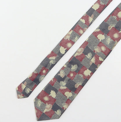 Marks and Spencer Mens Multicoloured Plaids & Checks Polyester Pointed Tie One Size