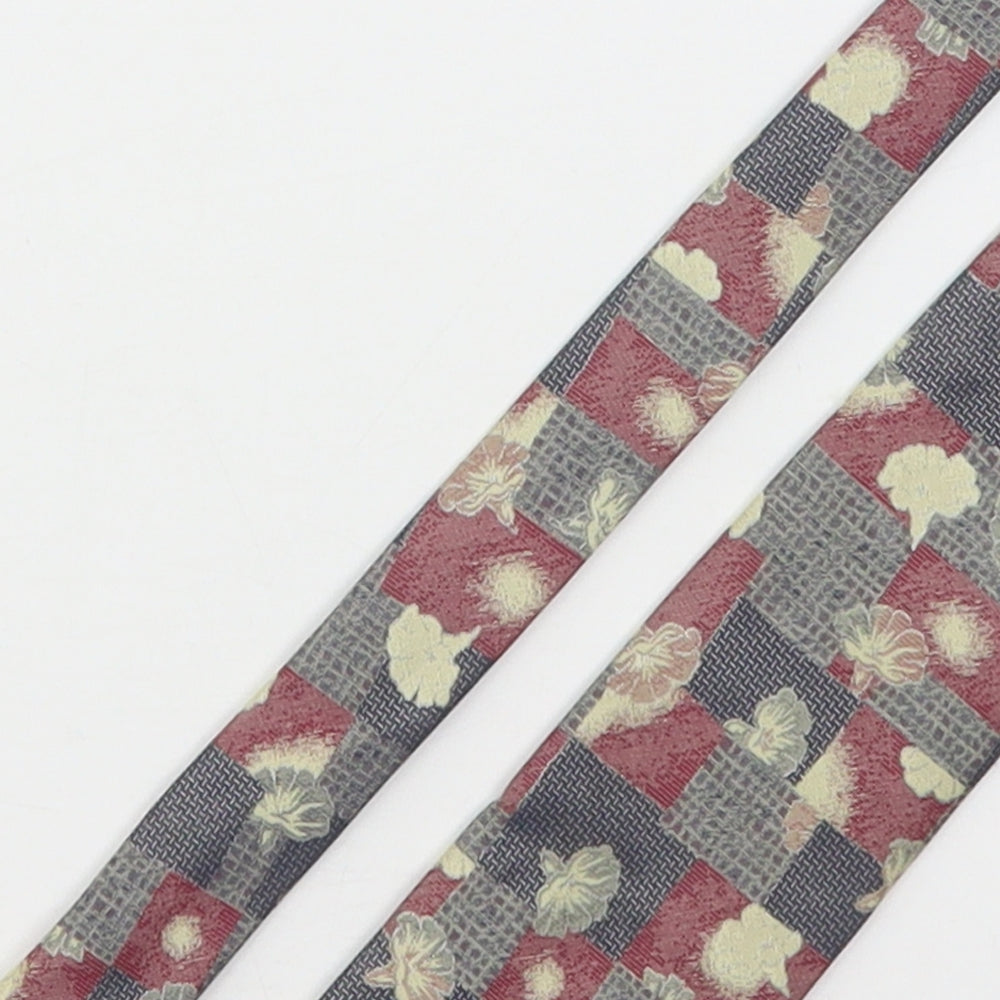 Marks and Spencer Mens Multicoloured Plaids & Checks Polyester Pointed Tie One Size