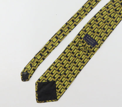 Emilio Lanzetti Mens Multicoloured Geometric Silk Pointed Tie One Size