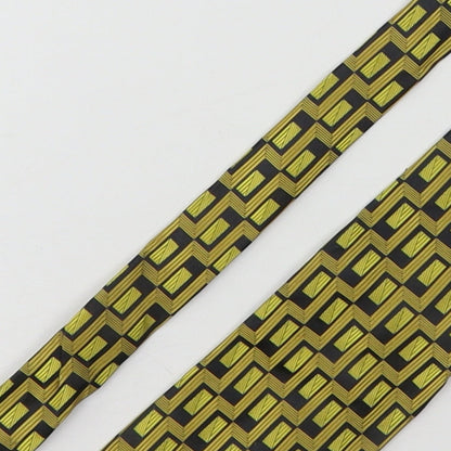 Emilio Lanzetti Mens Multicoloured Geometric Silk Pointed Tie One Size