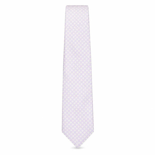 Mens Stvdio Pink Polka Dot  Pointed Tie