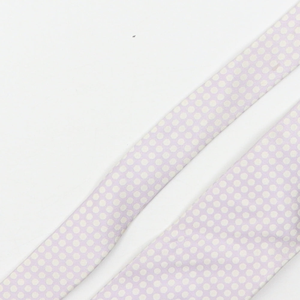 Mens Stvdio Pink Polka Dot  Pointed Tie