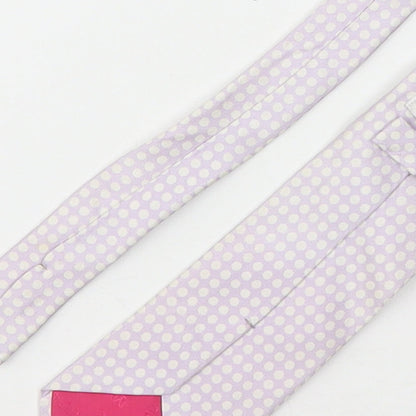 Mens Stvdio Pink Polka Dot  Pointed Tie