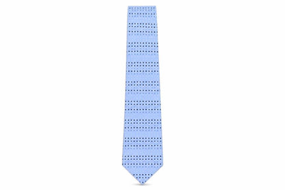 Mens Lloyd Attree & Smith Blue Geometric  Pointed Tie