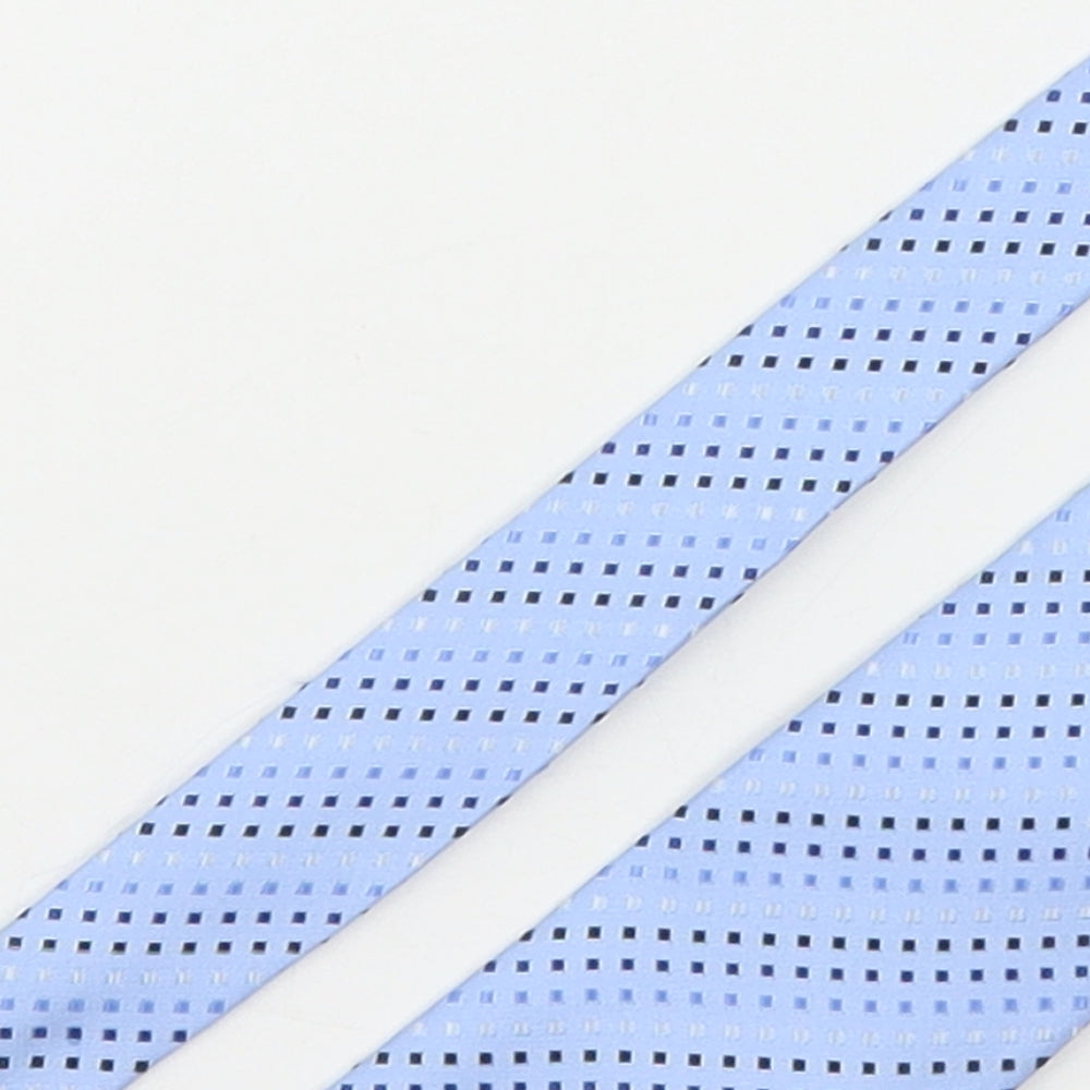 Lloyd Attree & Smith Mens Blue Geometric Polyester Pointed Tie One Size