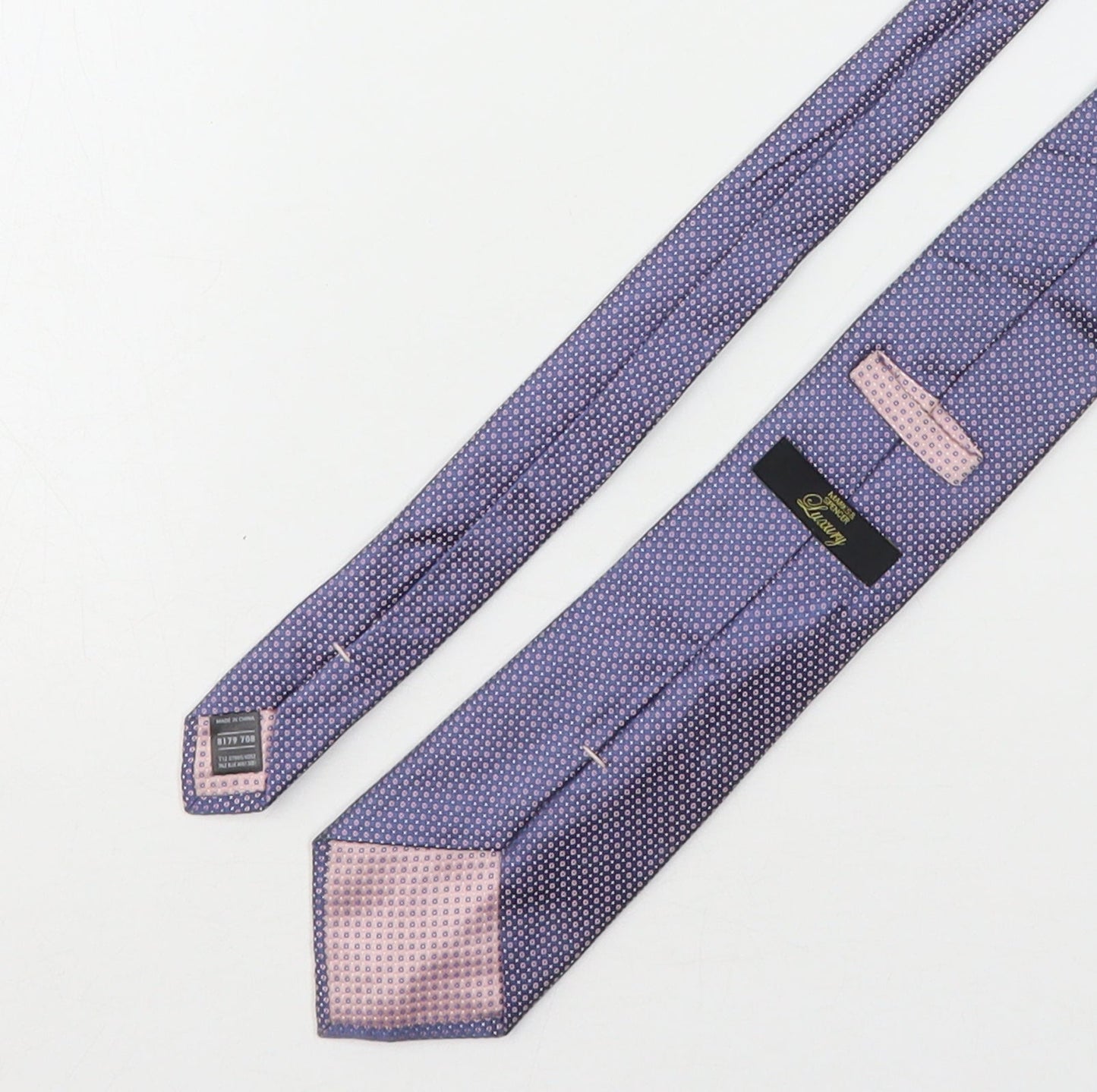 Marks and Spencer Mens Multicoloured Polka Dot Silk Pointed Tie One Size