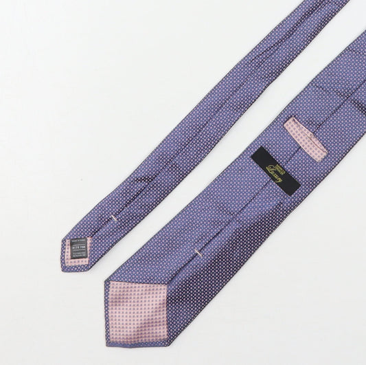 Marks and Spencer Mens Multicoloured Polka Dot Silk Pointed Tie One Size