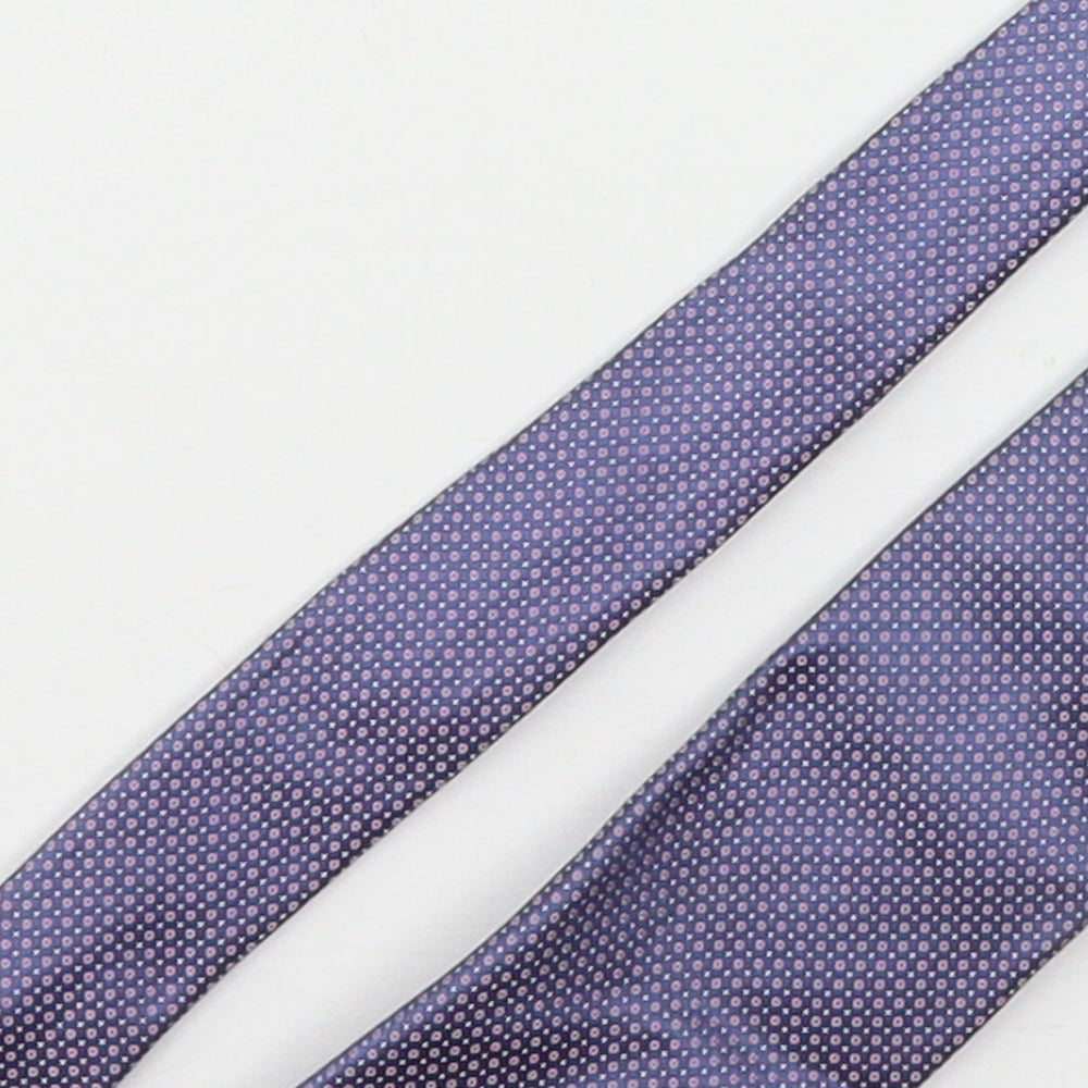 Marks and Spencer Mens Multicoloured Polka Dot Silk Pointed Tie One Size