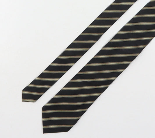 Paul Costelloe Mens Multicoloured Striped Silk Pointed Tie One Size