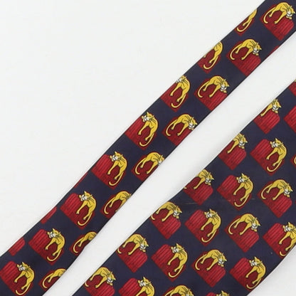 Marks and Spencer Mens Multicoloured Geometric Silk Pointed Tie One Size