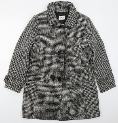 Womens UK Size 14 Lebek Grey Pea Coat