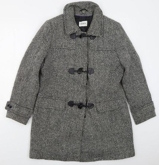 Womens UK Size 14 Lebek Grey Pea Coat