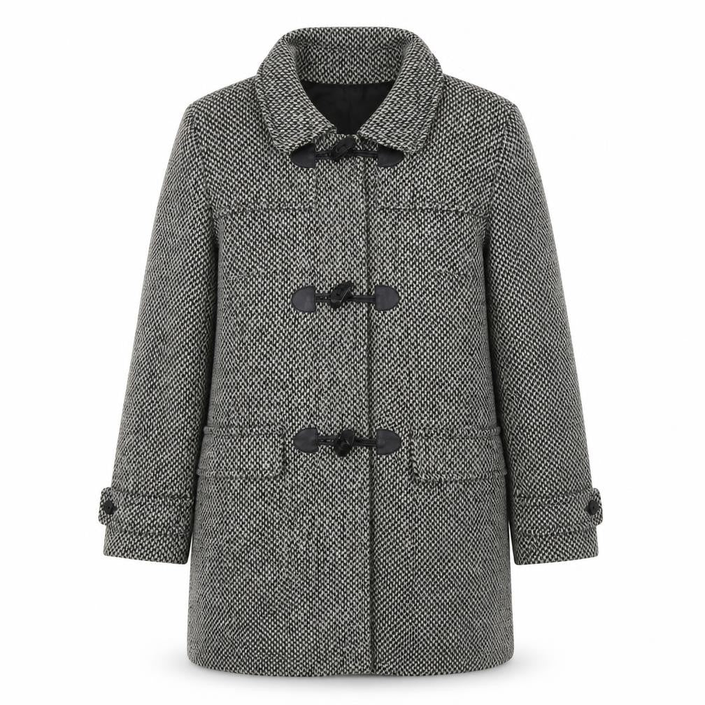 Womens UK Size 14 Lebek Grey Pea Coat