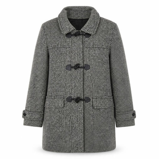 Womens UK Size 14 Lebek Grey Pea Coat