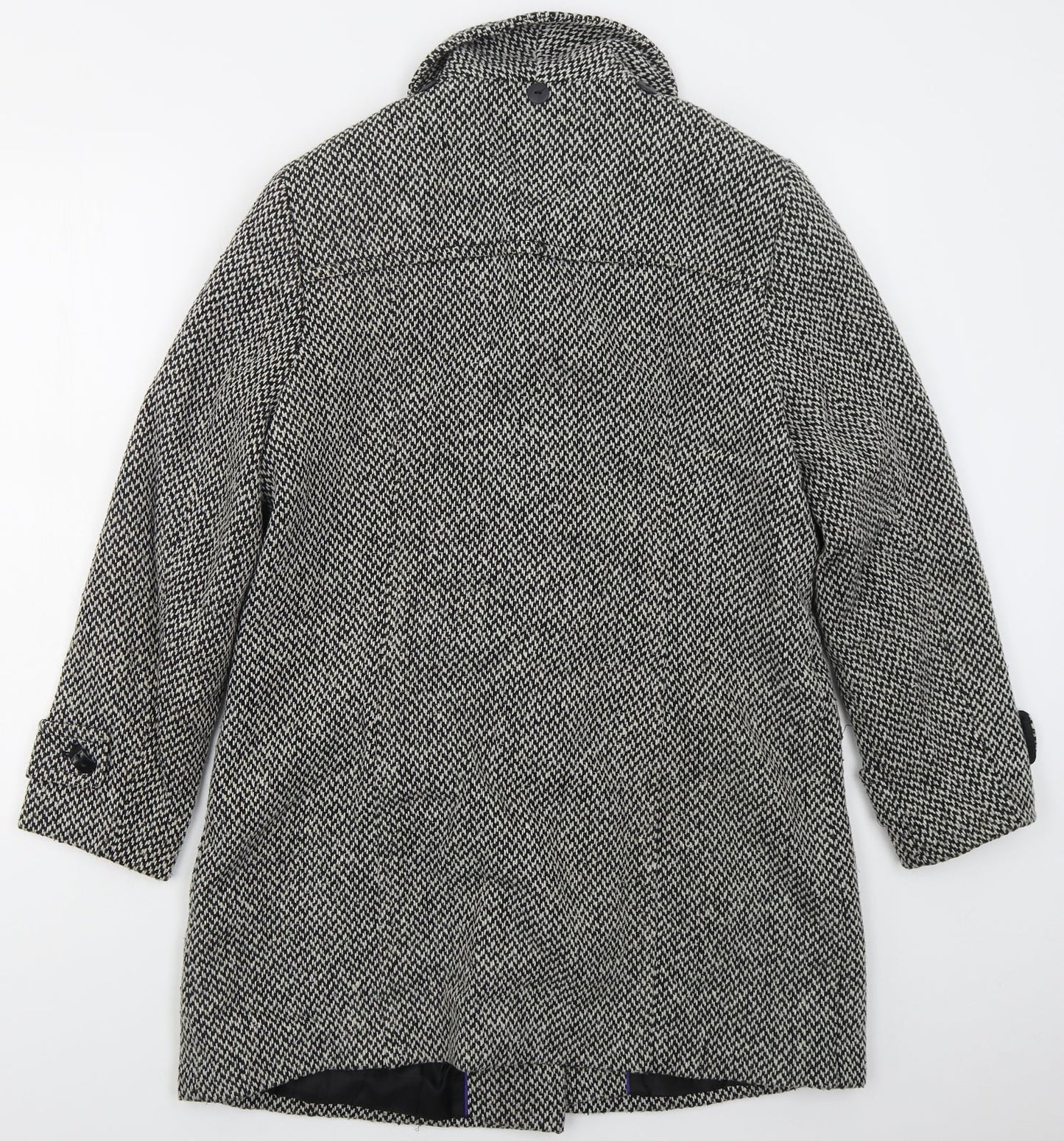 Womens UK Size 14 Lebek Grey Pea Coat